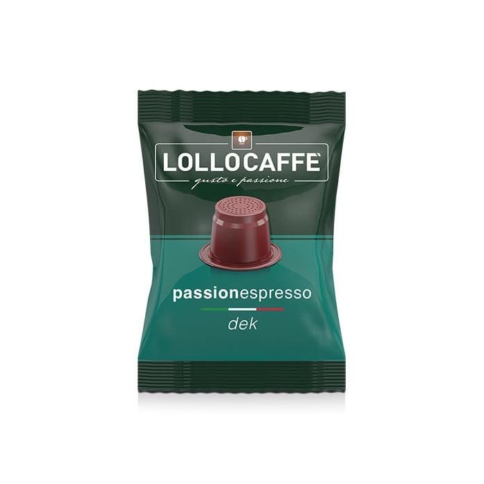 Capsule Lollo Caffè Compatibili con Nespresso, miscela Decaffeinata