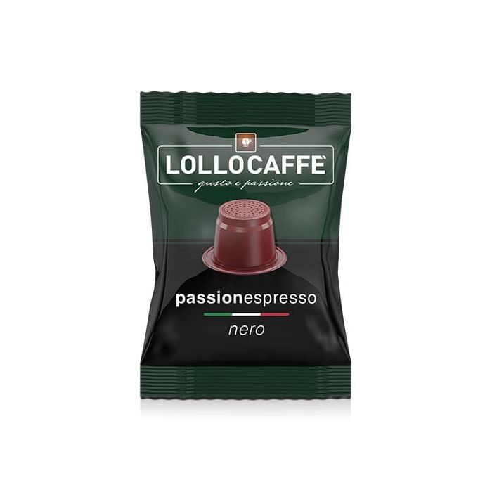 Capsule Lollo Caffè Compatibili con Nespresso, miscela Nera
