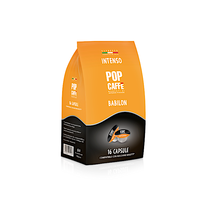 Capsule Pop Caffè Compatibili con Bialetti, Babilon Intenso
