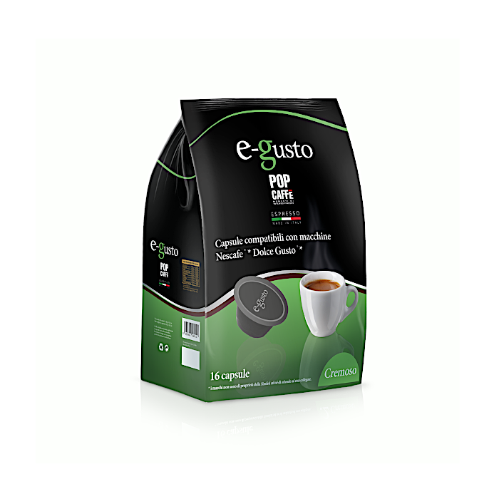 Capsule Pop Caffè Compatibili Dolce Gusto, E-Gusto Cremoso