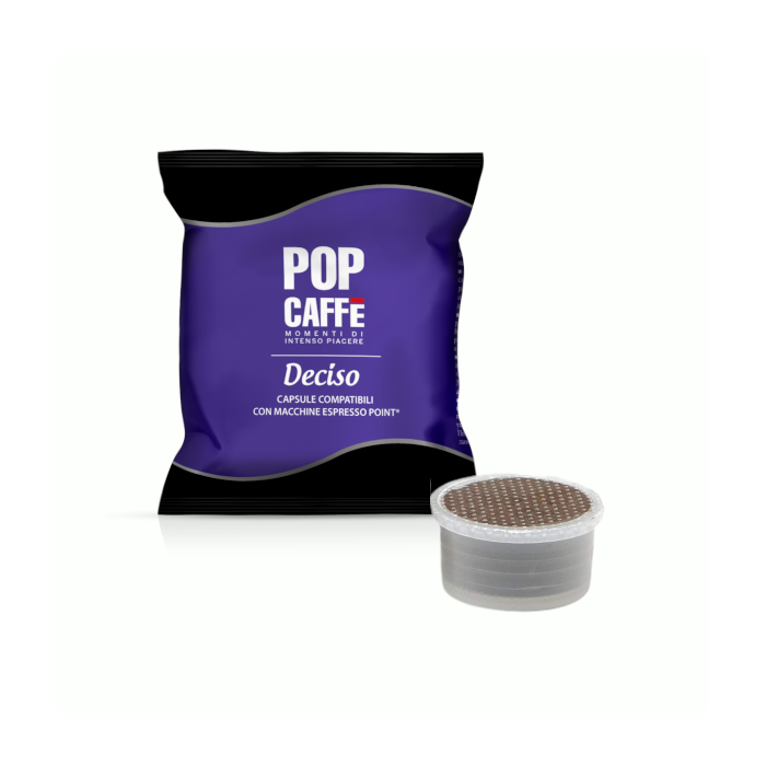 Capsule Pop Caffè Compatibili Lavazza Espresso Point, miscela Deciso