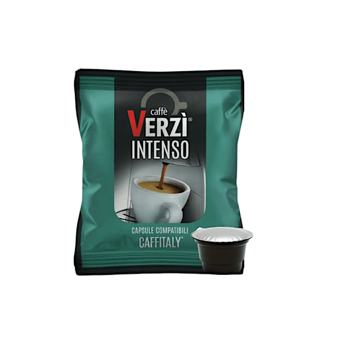 Capsule Verzì Caffè Compatibili con Caffitaly, aroma Intenso