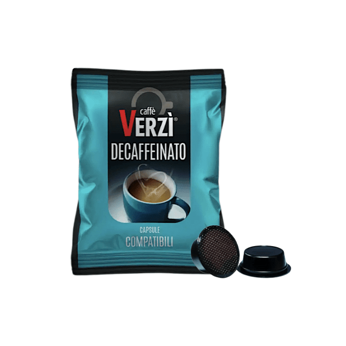 Capsule Verzì Caffè compatibili Lavazza A Modo Mio, decaffeinato