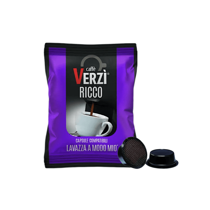 Capsule Verzì Caffè compatibili Lavazza A Modo Mio, miscela Ricco