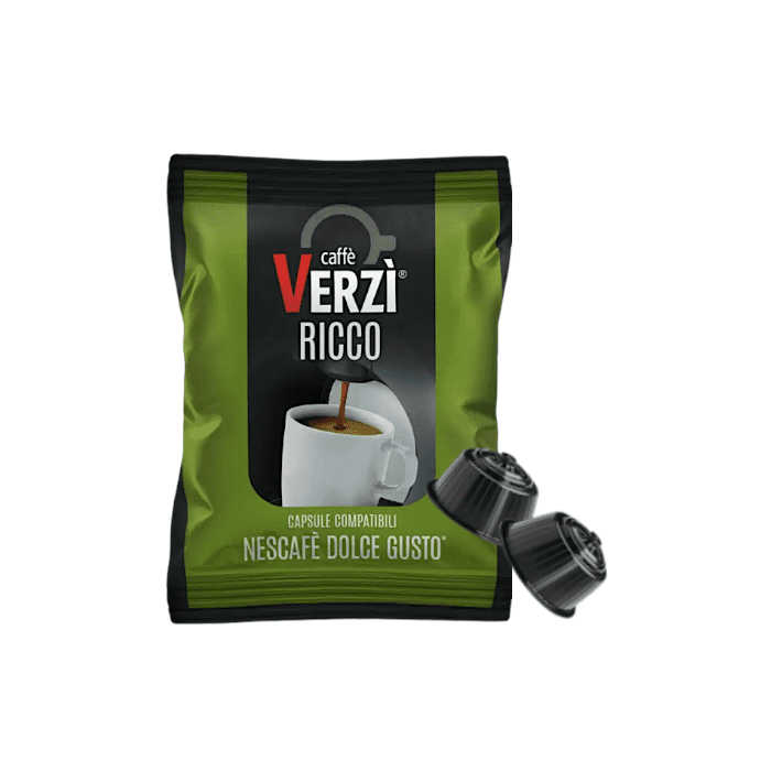 Capsule Verzì Caffè Compatibili con Dolce Gusto, miscela Ricco
