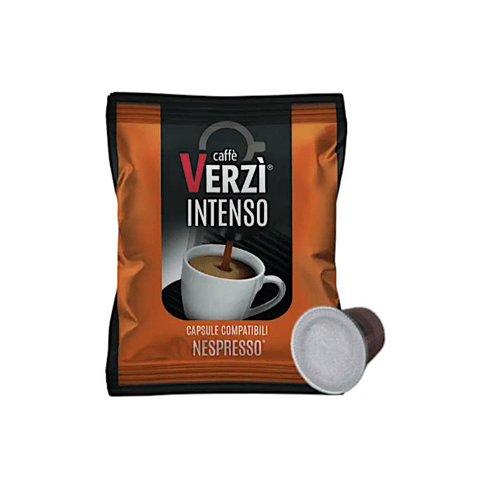 Capsule Verzì Caffè Compatibili con Nespresso, miscela Intenso