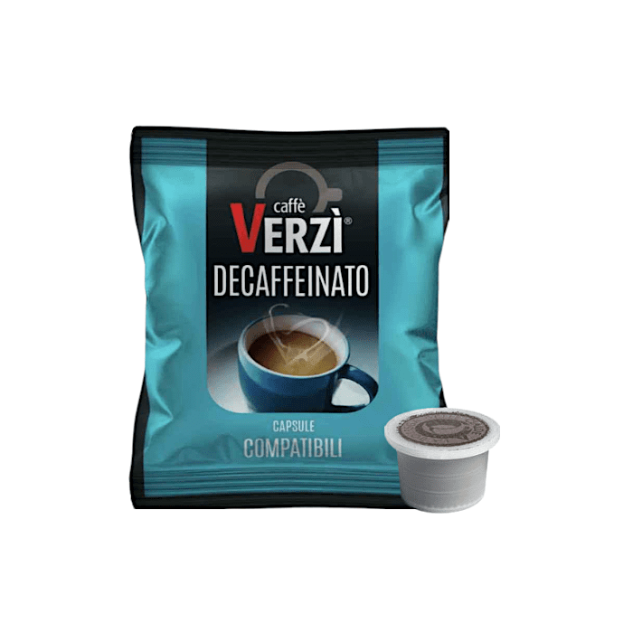 Capsule Verzì Caffè Compatibili con Fior Fiore Coop, Aroma Vero, Caffè Lui, Caffè Martello. Decaffeinato