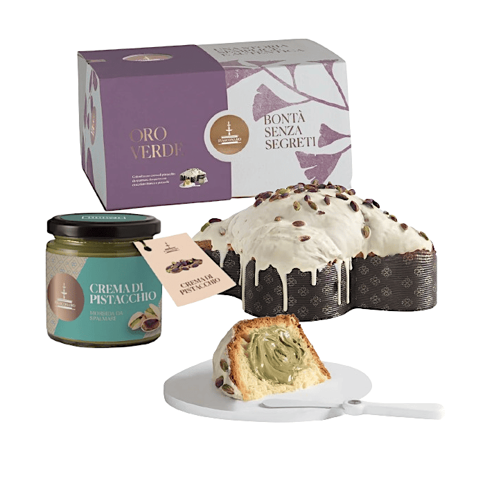 Colomba al Pistacchio Fiasconaro Oro Verde con crema al pistacchio da spalmare, 1Kg