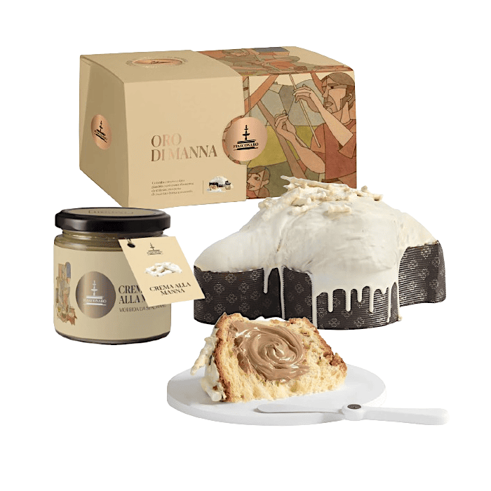 Colomba Oro di Manna Fiasconaro con crema alla manna da spalmare, 1Kg