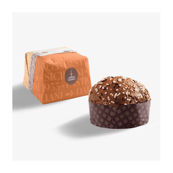 Fiasconaro al Cioccolato, Panettone con cioccolato e glassa, 1kg