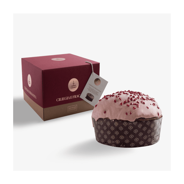 Fiasconaro Ciliegia e Fragolina, Panettone da 1kg