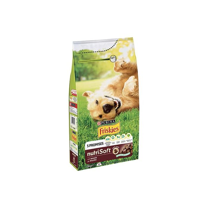 Friskies Crocchette Nutri Soft per Cane, con Manzo, 1.5 kg