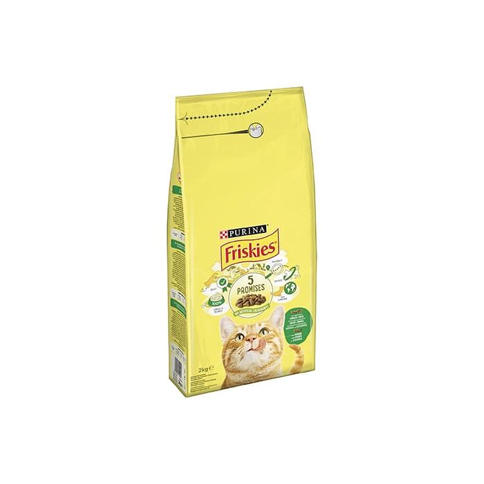 Friskies Gatto crocchette Adult con mix di coniglio, pollo e verdure, 2 Kg