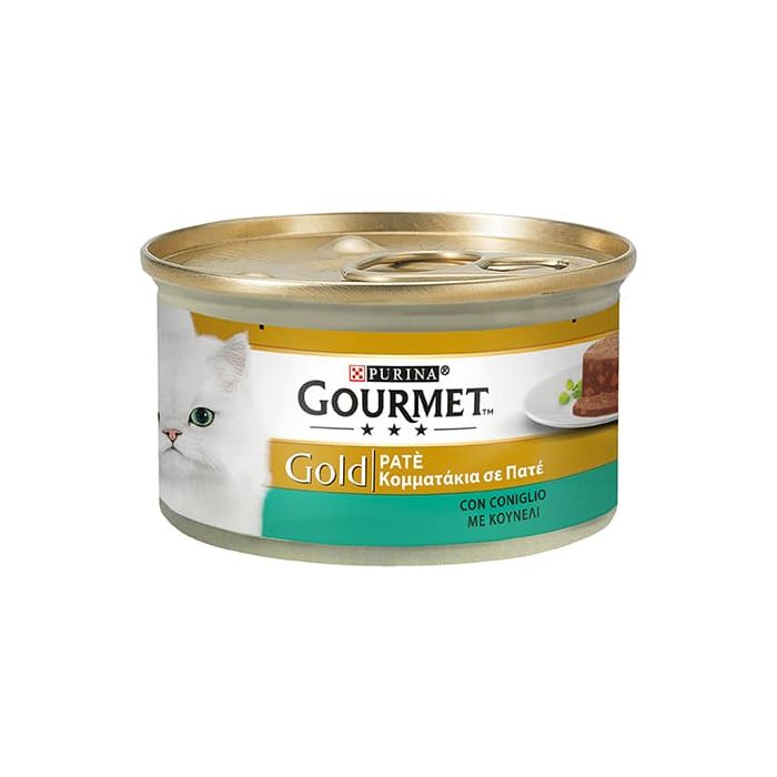 Gourmet Gold Gatto, Patè con Coniglio 85 Gr