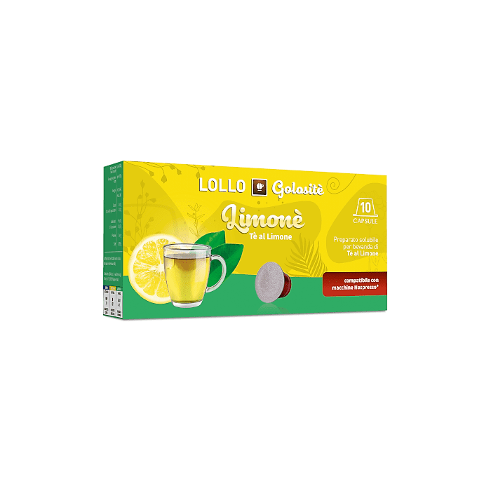 The Limone, Capsule Lollo Caffè Compatibili Nespresso, 10 pezzi