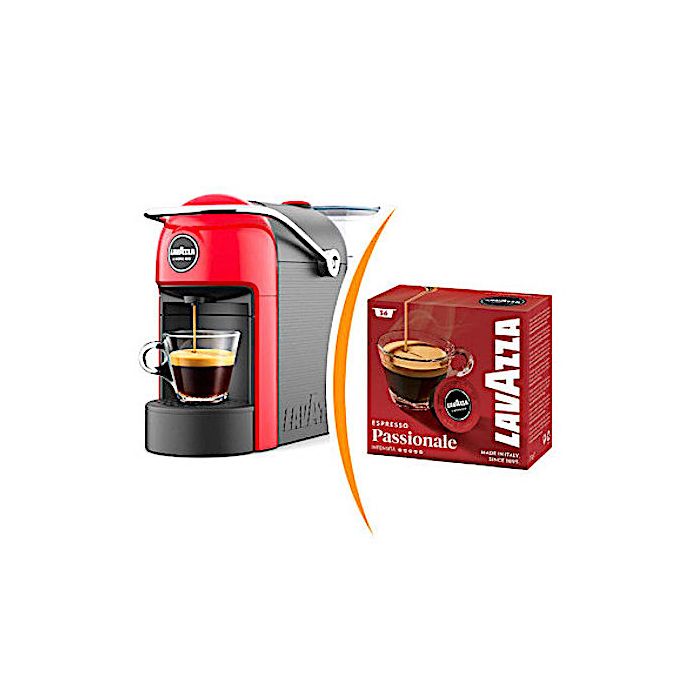 Macchina Caffè Lavazza A Modo Mio Jolie + 36 capsule A Modo Mio Passionale