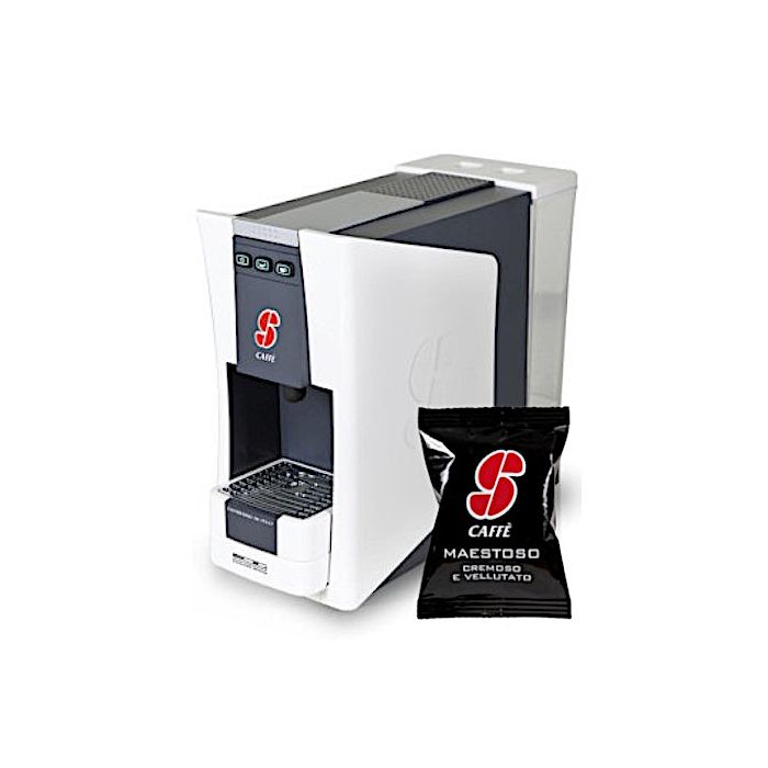 S.12 Macchina da Caffè Essse Caffè, sistema Espresso + 100 capsule miscela Maestoso