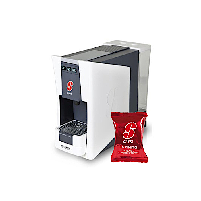 S.12 Macchina da Caffè Essse Caffè, sistema Espresso + 100 capsule miscela Infinito