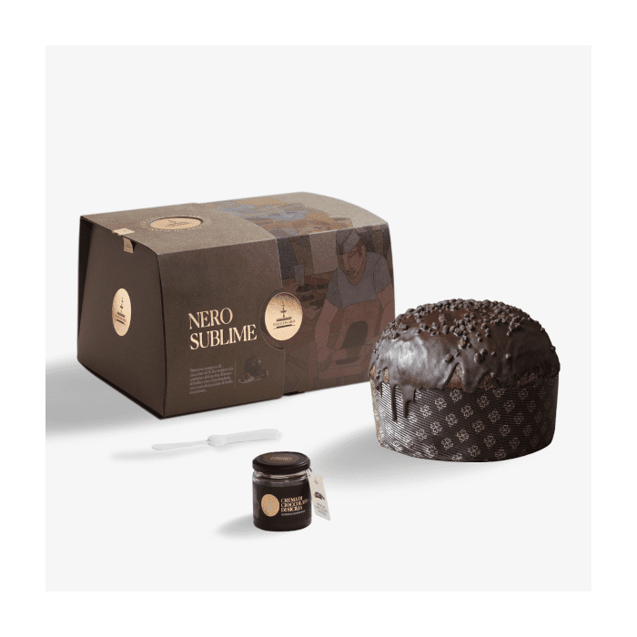 Fiasconaro Nero Sublime, Panettone con Cioccolato Fondente, 1Kg