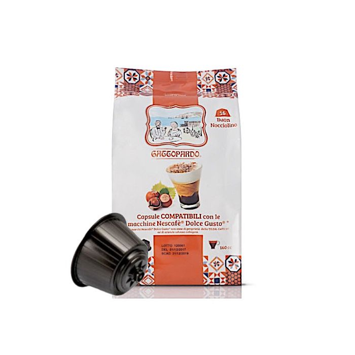 Nocciolino in Capsule Gattopardo Compatibili Dolce Gusto