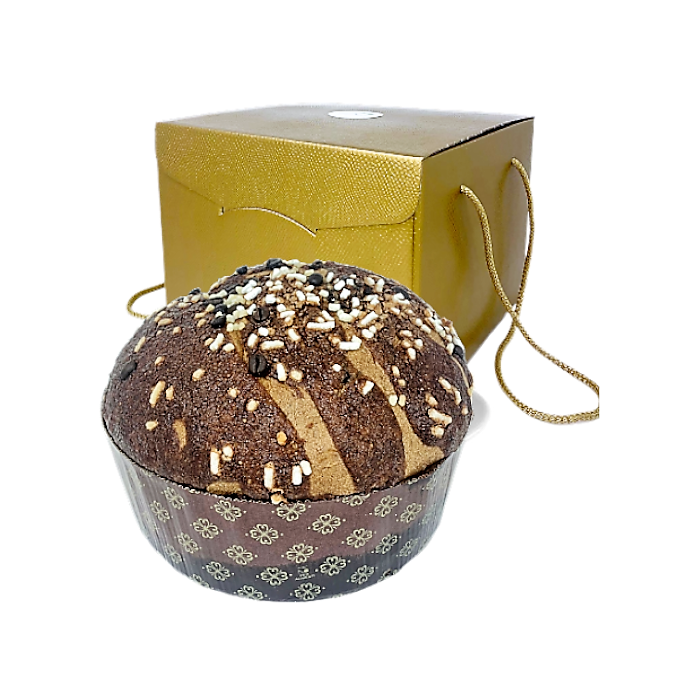 Panettone Artigianale da 1 Kg Caffè e Cioccolato