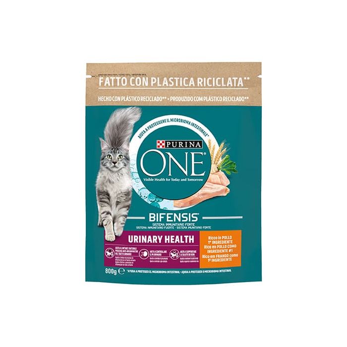 Purina One Urinary Care per Gatti, Pollo e Frumento, Bifensis 800 Gr
