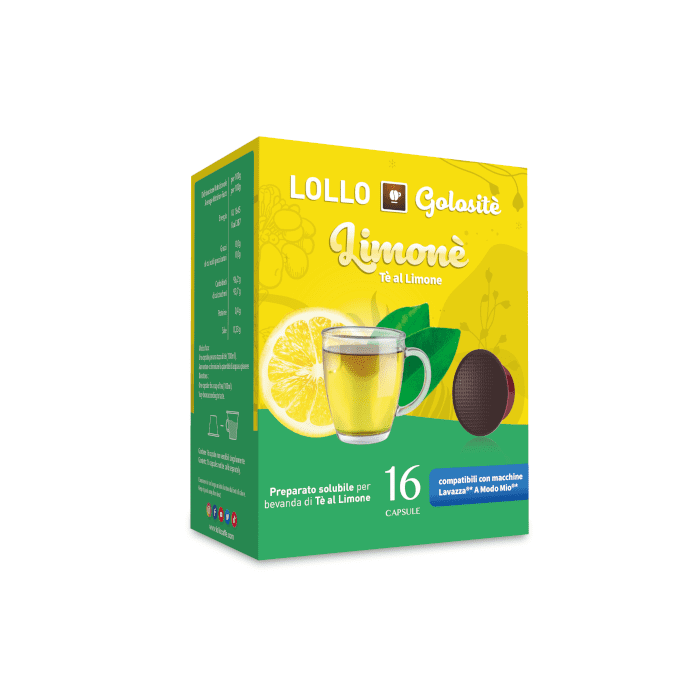 The al Limone in Capsule Lollo Caffè Compatibili A Modo Mio, 16 pezzi