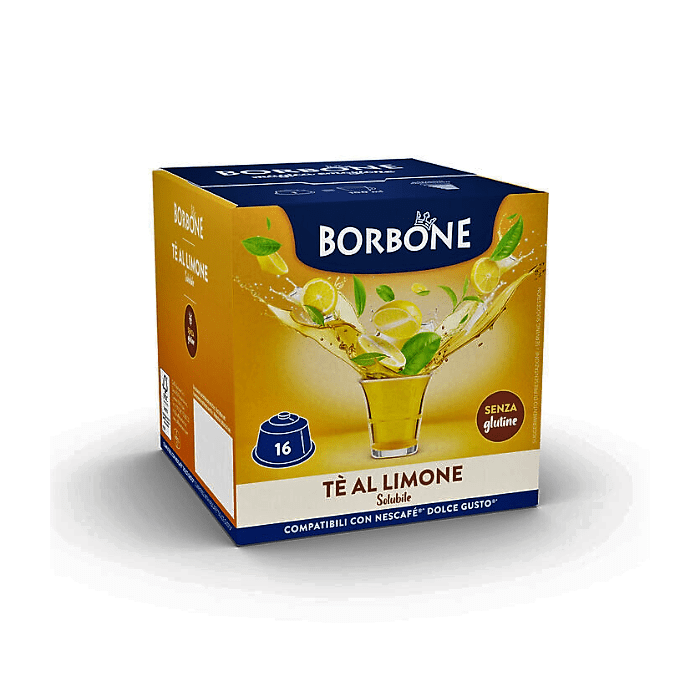 The Limone, Capsule compatibili con Dolce Gusto, Caffè Borbone, 16 pezzi
